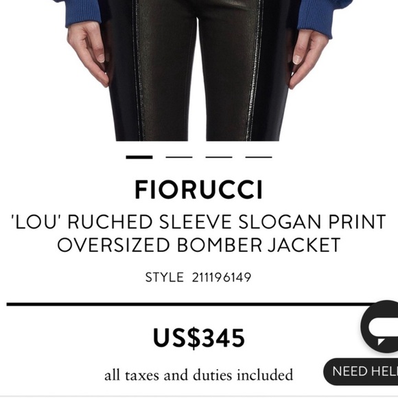 Fiorucci Blue Logo Bomber Jacket - Picture 6 of 6